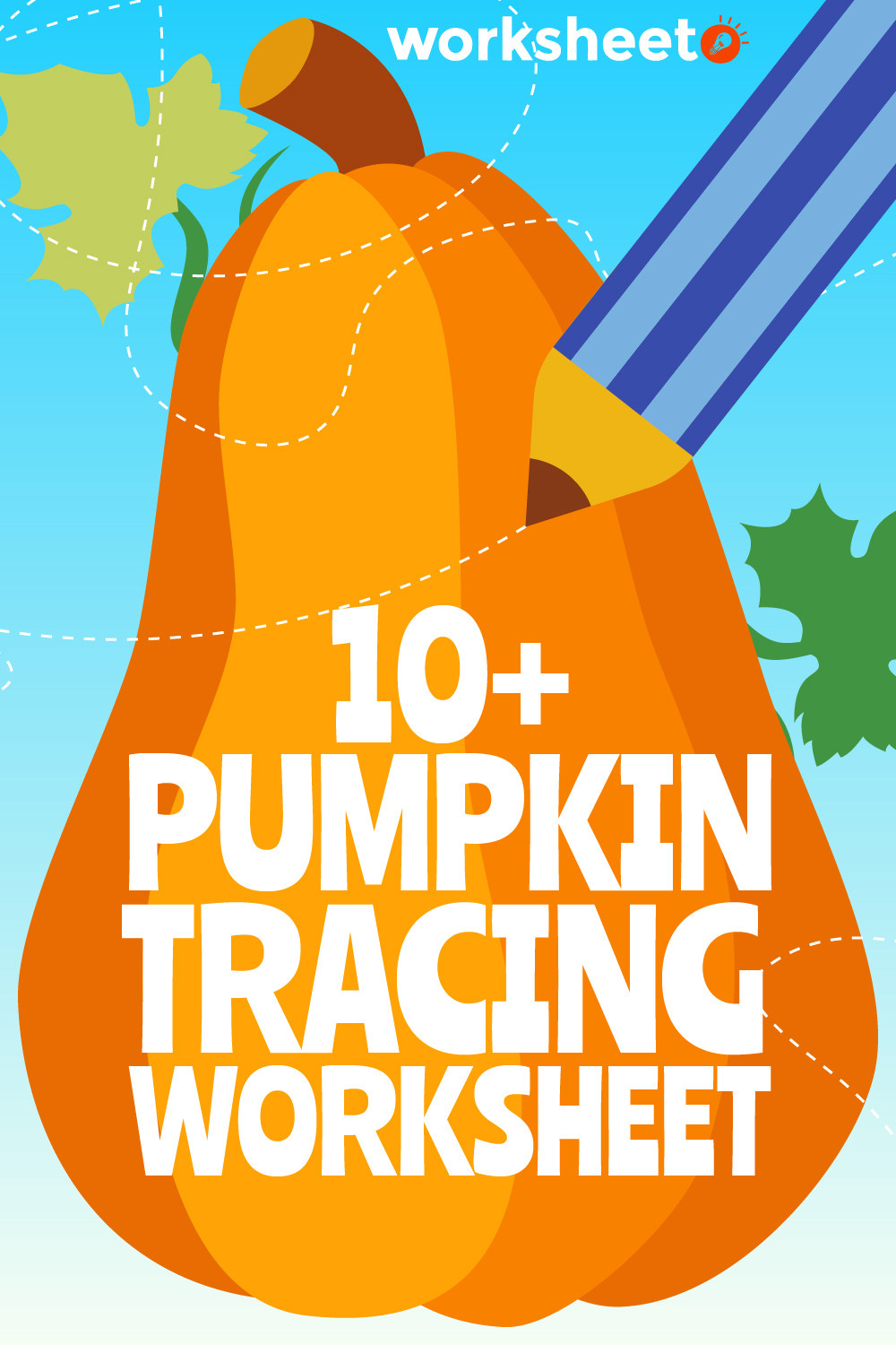 Pumpkin Tracing Worksheet
