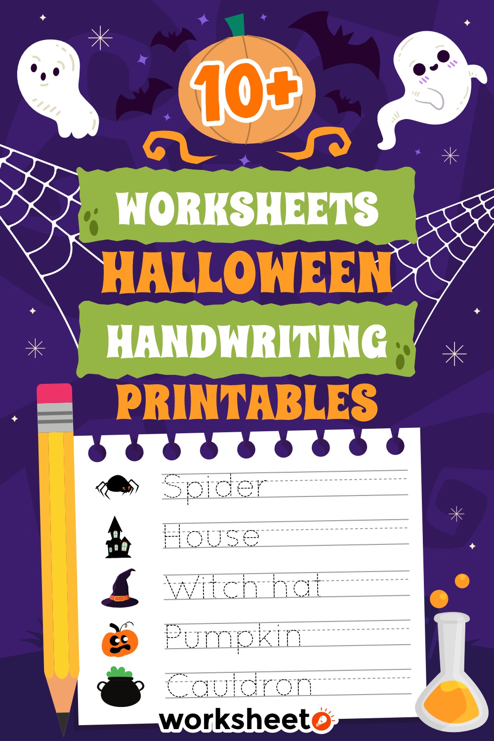 Worksheets Halloween Handwriting Printable