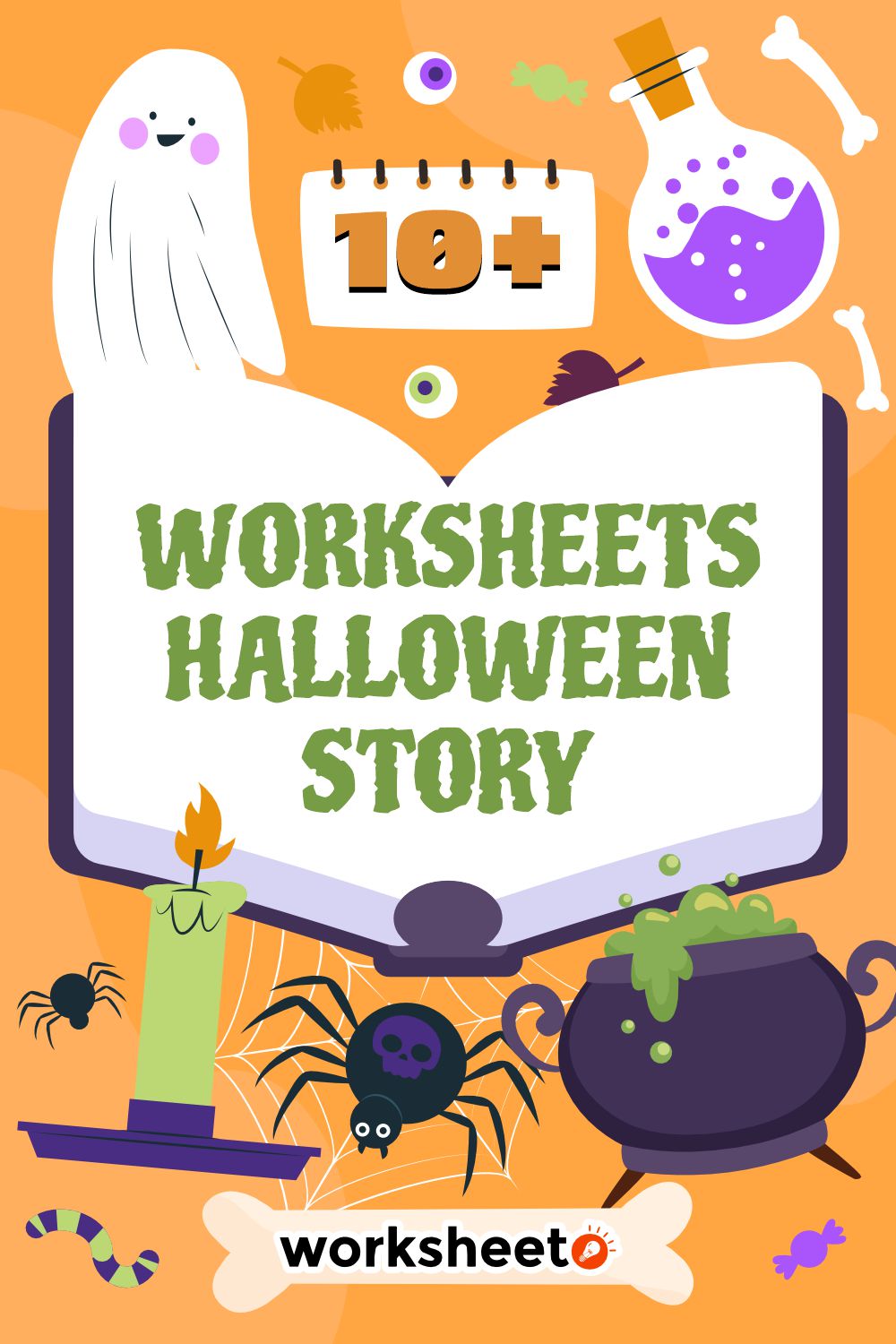 Worksheets Halloween Story