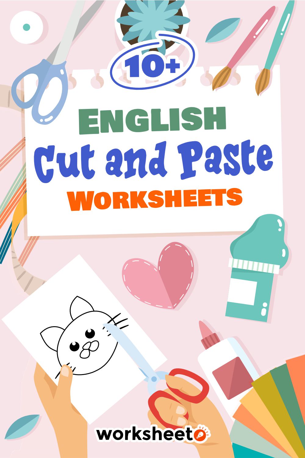 English Cut and Paste Worksheets