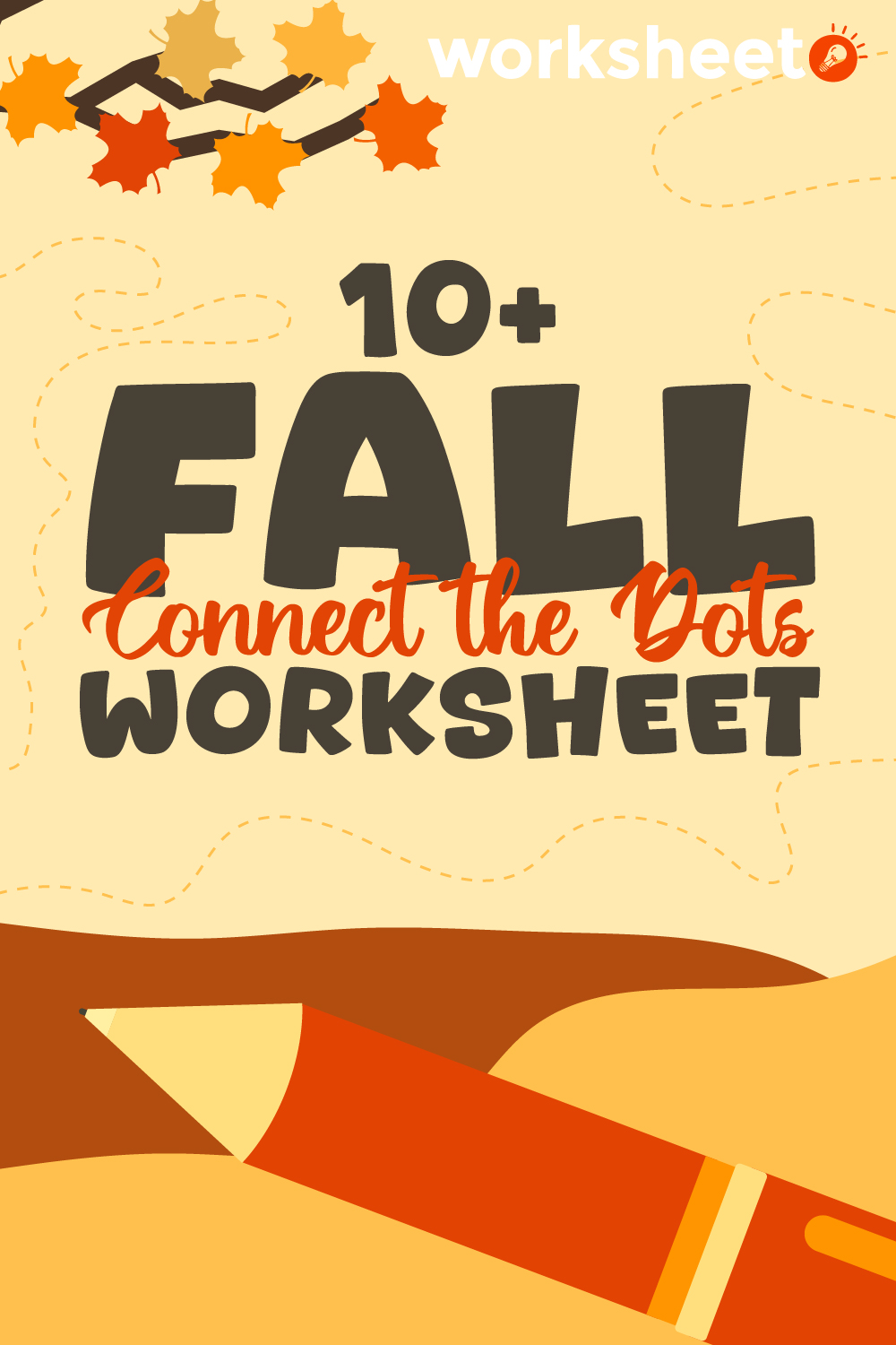 Fall Connect the Dots Worksheet