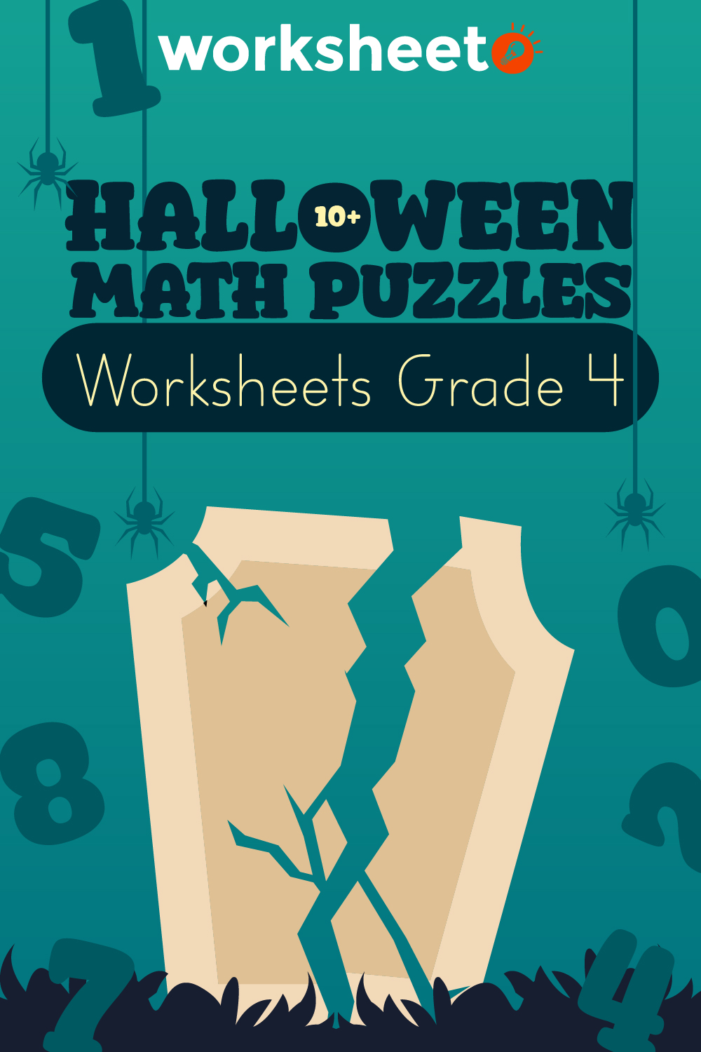 Halloween Math Puzzles Worksheets Grade 4