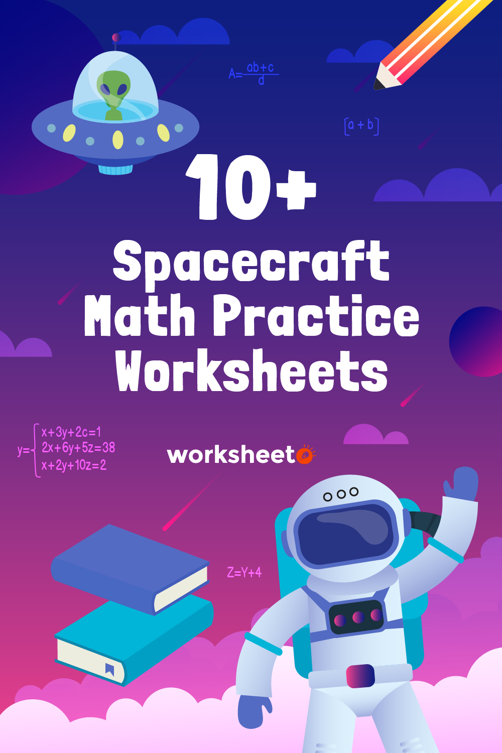 Spacecraft Math Practice Worksheet