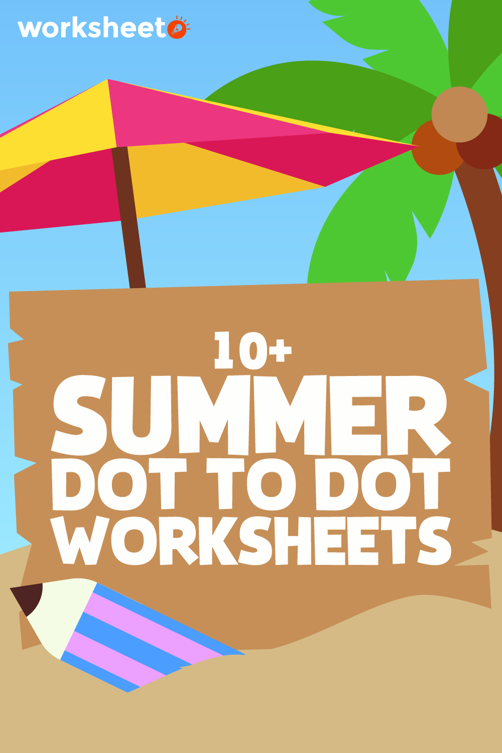 Summer Dot to Dot Worksheets