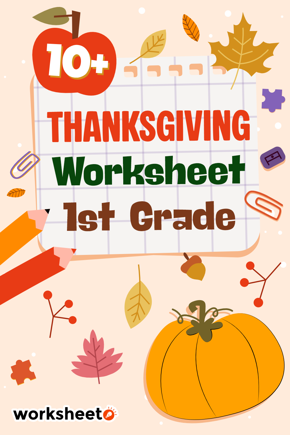 Thanksgiving Worksheets 1st Grade