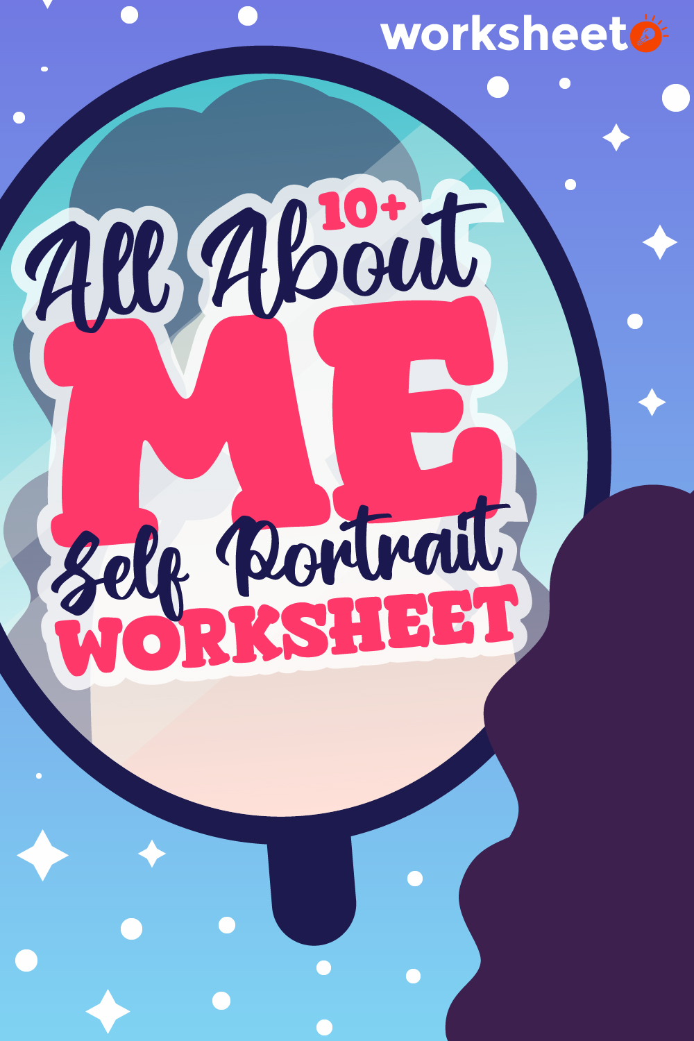 All About Me Self Portrait Worksheet