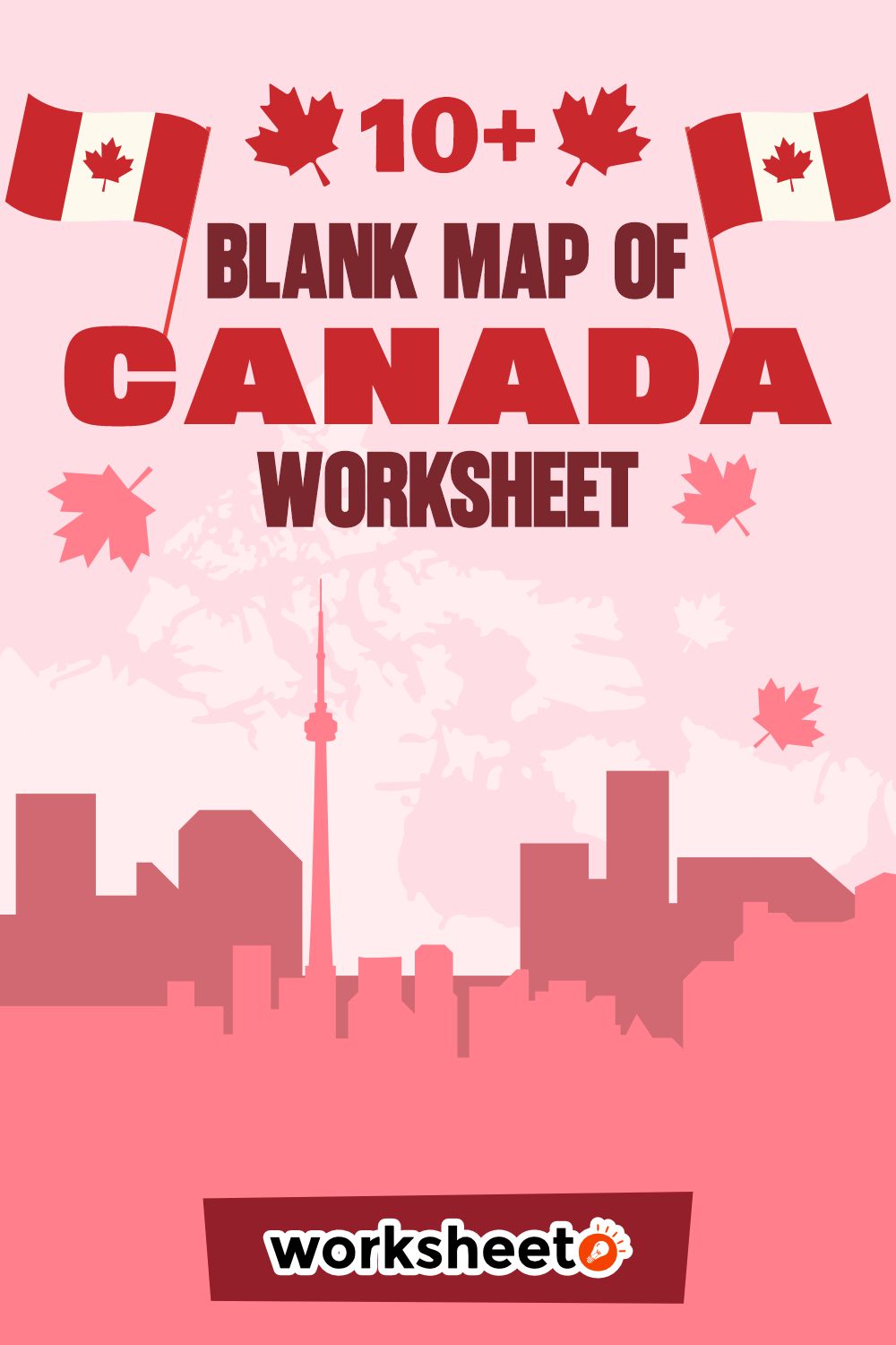 Blank Map of Canada Worksheet
