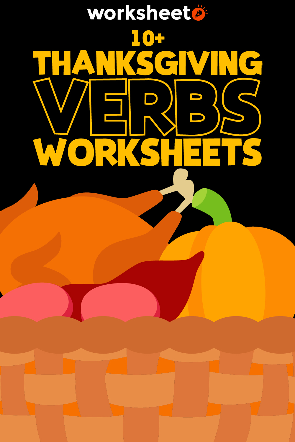 Thanksgiving Verbs Worksheets