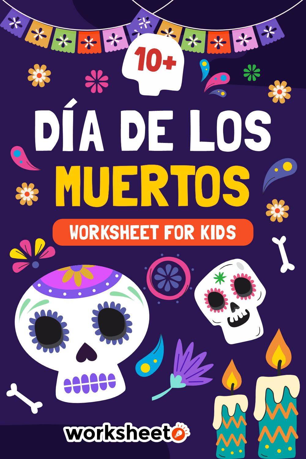 Día de los Muertos Worksheet for Kids